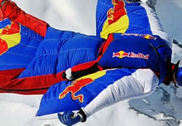 Man in Redbull Wing Suit